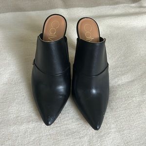 Calvin Klein stiletto mules